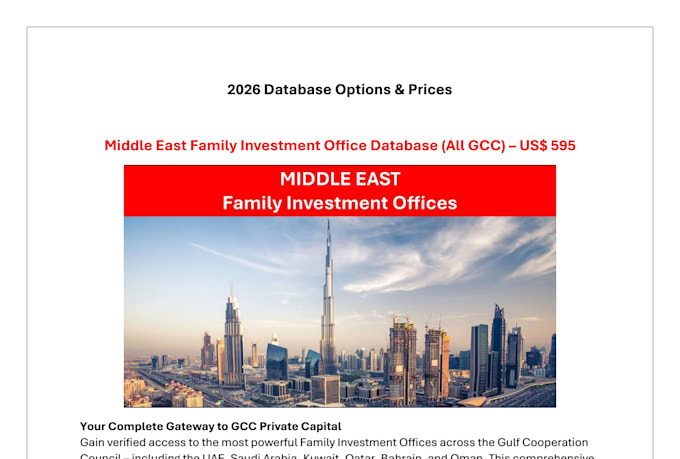 provide sovereign wealth fund investor database